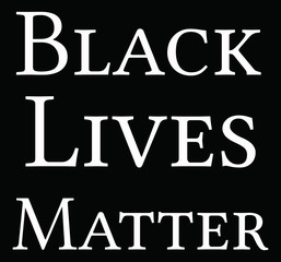 Black Lives Matter Word Cloud on a black background. 