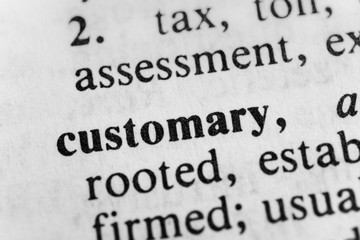 Obraz premium Customary