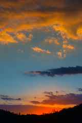 Obraz na płótnie Canvas Sunset Background Vertical Composition