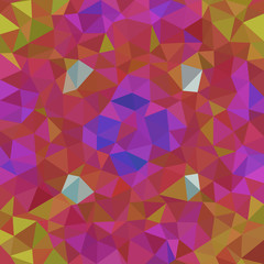 Kaleidoscopic low poly triangle style vector mosaic background