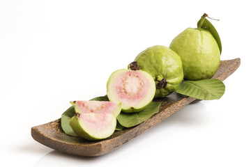 Guava (Psidium guajava L.) fruit have medicinal properties.