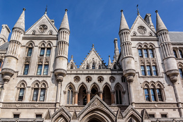Fototapeta na wymiar Royal Courts of Justice (1882). London, UK.
