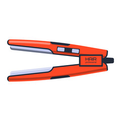 Fashion hairdryer tool and electric hair dryer care barber symbol vector. Hair Dryer tool and accessory to create beautiful hair flat vector icon.