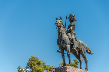 Fototapeta premium San Martin Statue in Buenos Aires, Argentina.