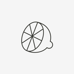 lemon outline icon