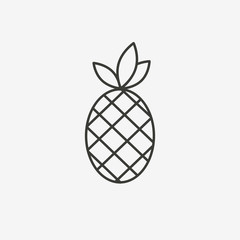 pineapple outline icon