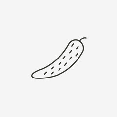 pepper outline icon