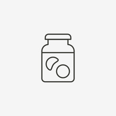 fruit in bottle icon