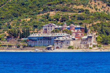 Fototapeta na wymiar Xenofontos Monastery, Mount Athos