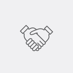 Handshake icon sign