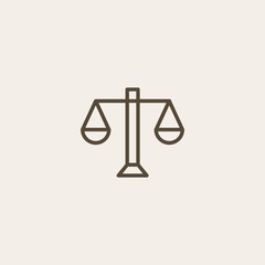 Justice scale icon