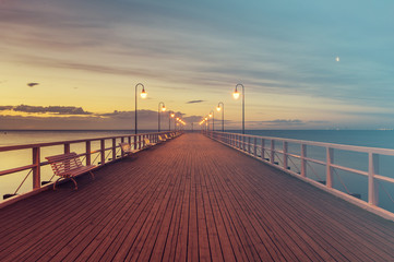 Fototapeta premium sunset over the sea