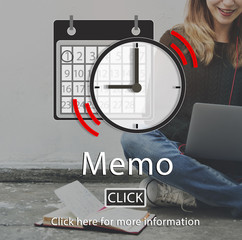 Memo Appointment Organizer Plan Reminder Concept