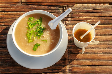breakfast and coffee in the morning at chaingmai northern thaila