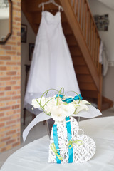 Robe de mariée sur cintre