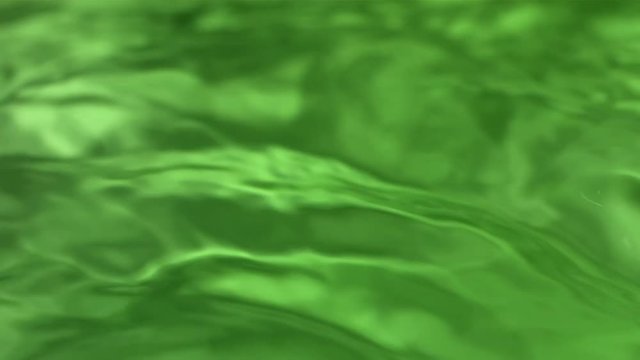 Slow motion green water texture