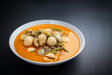 Hot curry with meat ball