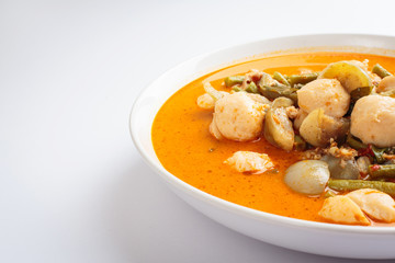 Hot curry with meat ball