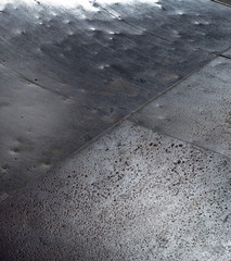 Steel plates with pitting and corrosion 3.