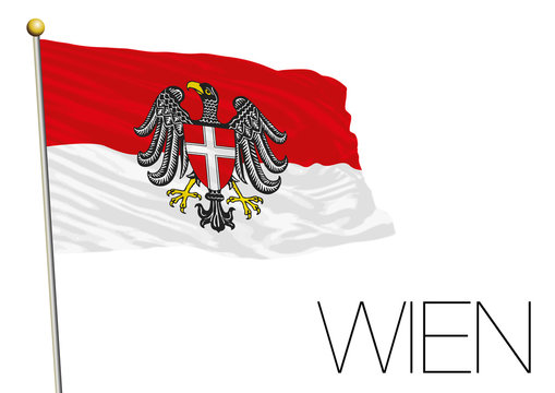 Wien flag, lander of Austria