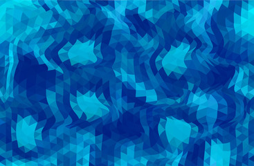 blue abstract bacground from distort triangles