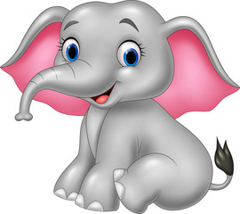 Cartoon funny elephant