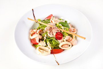 salad with seafood