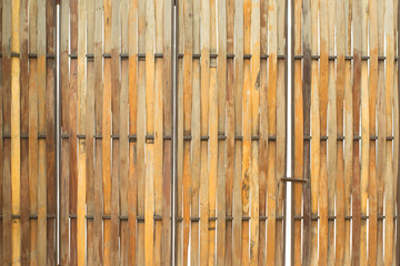 Light brown wooden gate