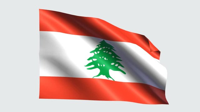 lebanon flag with transparent background