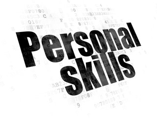 Fototapeta premium Education concept: Personal Skills on Digital background