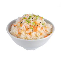 Fried rice with garlic butter