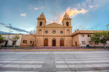 Fototapeta na wymiar Church in Cafayate in Salta Argentina.