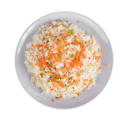 Fried rice with garlic butter