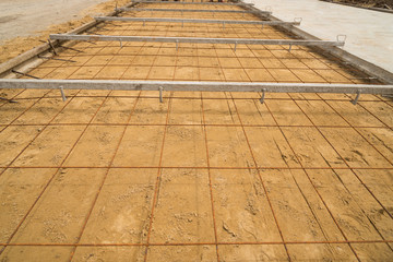 Fototapeta premium Preparing for structure of the road.