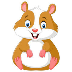 Cute hamster cartoon