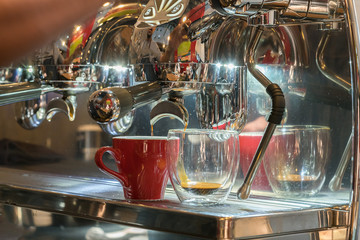 Fototapeta na wymiar Barista Cafe Making Coffee Preparation Service Concept 
