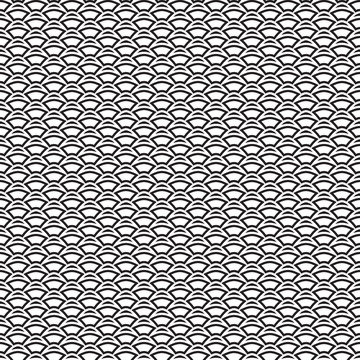 Monochrome texture.  Endless abstract background.  Geometric  seamless design.  Modern repeating illustration.  Black and white backdrop. .