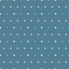 Seamless vector background with cat paws. Print. Repeating background. Cloth design, wallpaper.
