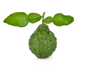 Bergamot fruit on a white background