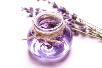 Aromatherapy oil and lavender, spa,  healthy concept
