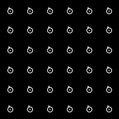 Vector minimalist monochrome black and white pattern new year toy