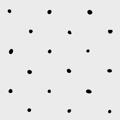 Minimal monochrome handwritten pattern dots, rounds