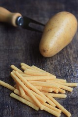 french fries with potatoes