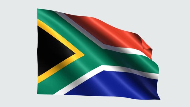 south africa flag with transparent background