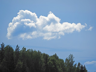cloud over the river