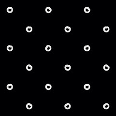 Minimal monochrome handwritten pattern dots, rounds