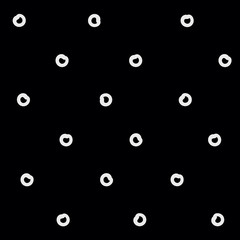 Minimal monochrome handwritten pattern dots, rounds