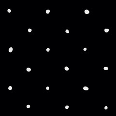 Minimal monochrome handwritten pattern dots, rounds