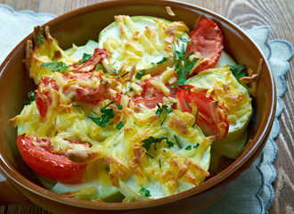 Turkish dish of zucchini