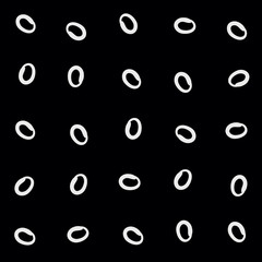 Minimal monochrome handwritten pattern dots, rounds